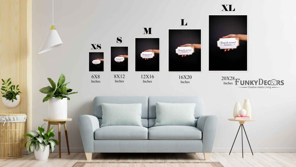 Female Owned Business - Art Frame For Wall Decor- Funkydecors Posters Prints & Visual Artwork