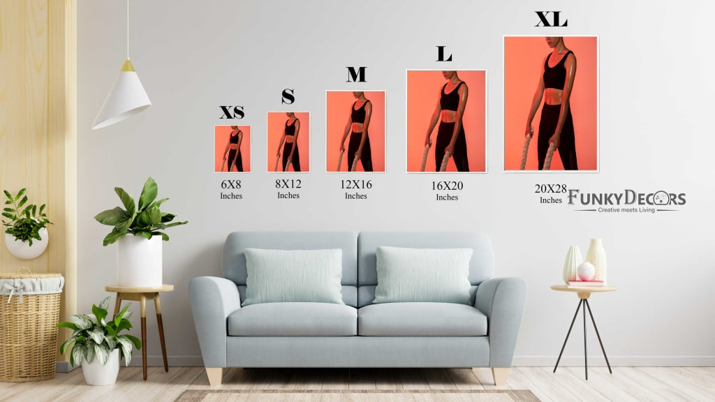 Fitness Goal - Sports Art Frame For Wall Decor- Funkydecors Posters Prints & Visual Artwork