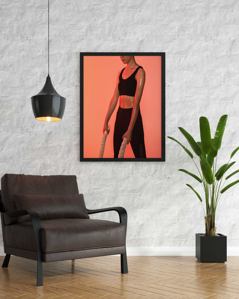 Fitness Goal - Sports Art Frame For Wall Decor- Funkydecors Xs / Black Posters Prints &amp; Visual