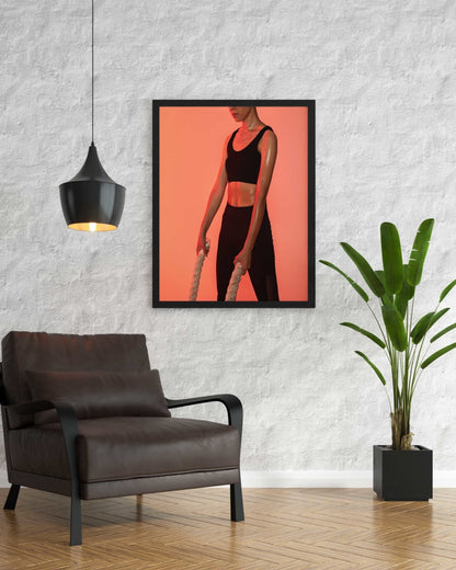 Fitness Goal - Sports Art Frame For Wall Decor- Funkydecors Xs / Black Posters Prints & Visual