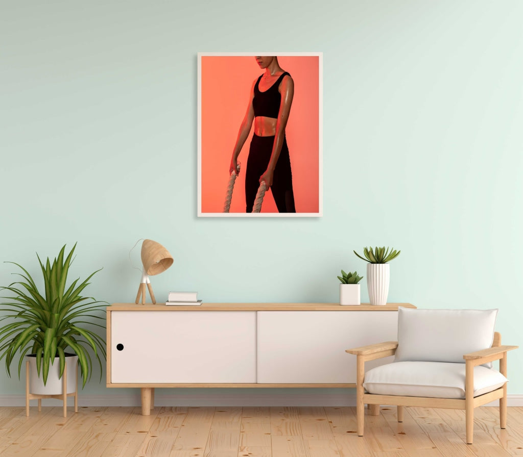 Fitness Goal - Sports Art Frame For Wall Decor- Funkydecors Xs / White Posters Prints &amp; Visual