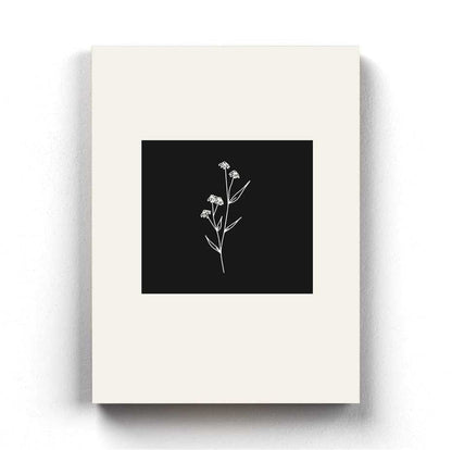 Floral Achromatic Art Frame For Wall Decor- Funkydecors Xs / Canvas Posters Prints & Visual Artwork