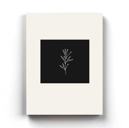 Floral Achromatic Art Frame For Wall Decor- Funkydecors Xs / Canvas Posters Prints & Visual Artwork