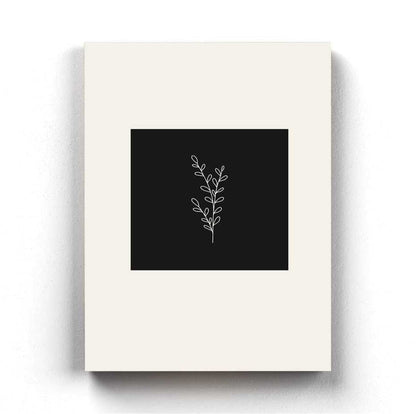 Floral Achromatic Art Frame For Wall Decor- Funkydecors Xs / Canvas Posters Prints & Visual Artwork