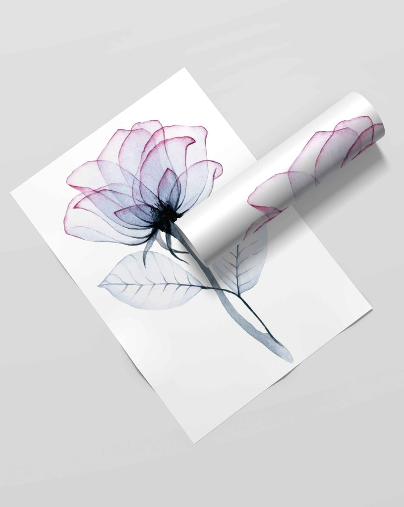 Floral Art Frame For Wall Decor- Funkydecors Xs / Roll Posters Prints &amp; Visual Artwork