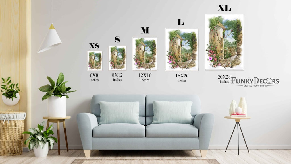Floral Pathway - Nature Art Frame For Wall Decor- Funkydecors Posters Prints &amp; Visual Artwork