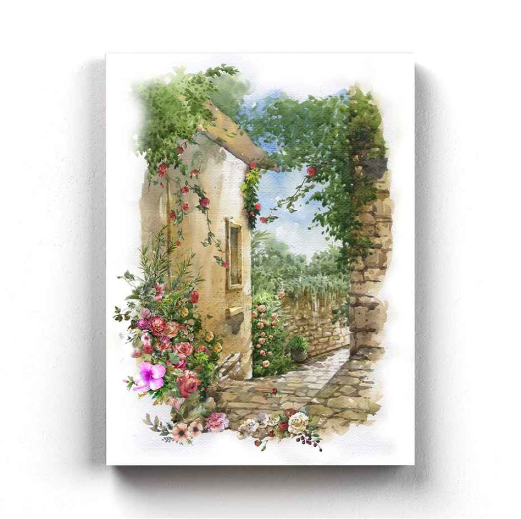 Floral Pathway - Nature Art Frame For Wall Decor- Funkydecors Xs / Canvas Posters Prints & Visual