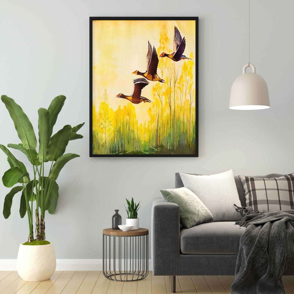 Fly High - Animal Art Frame For Wall Decor- Funkydecors Xs / Black Posters Prints &amp; Visual Artwork