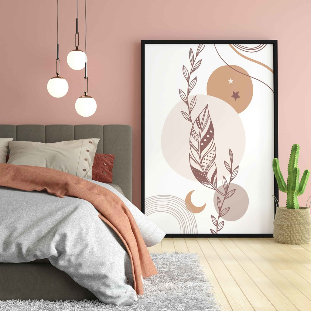 Follow Your Dreams - Abstract Art Frame For Wall Decor- Funkydecors Xs / Black Posters Prints &amp;