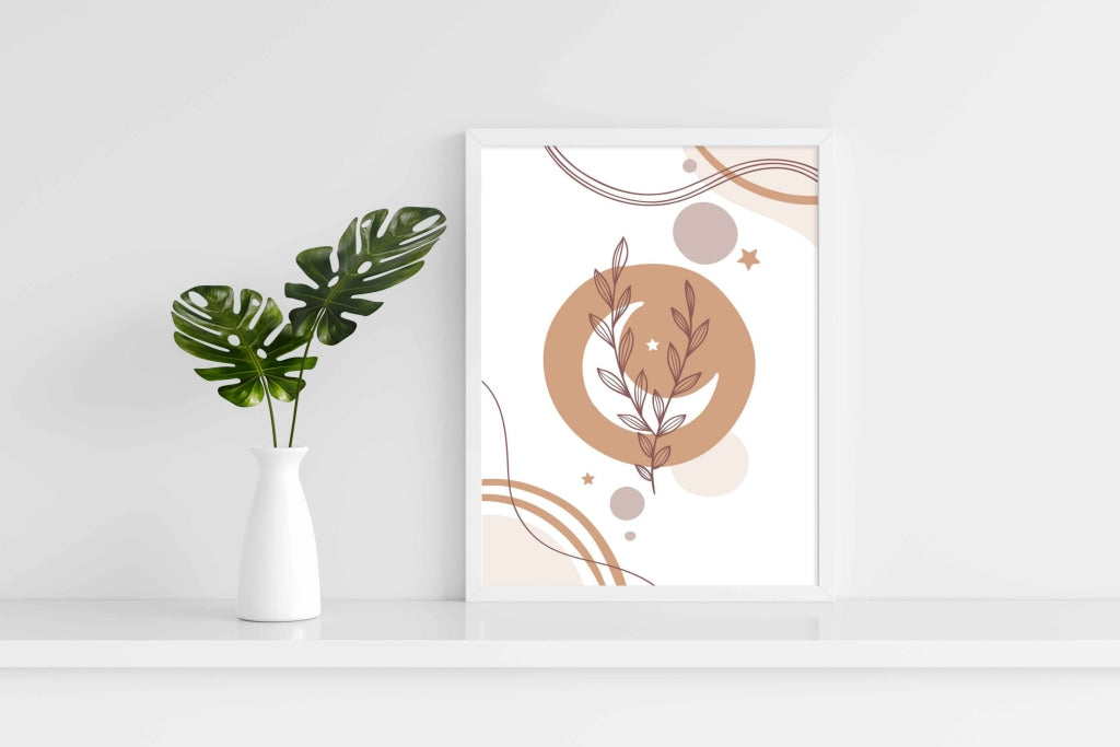 Follow Your Dreams - Abstract Art Frame For Wall Decor- Funkydecors Xs / White Posters Prints &amp;