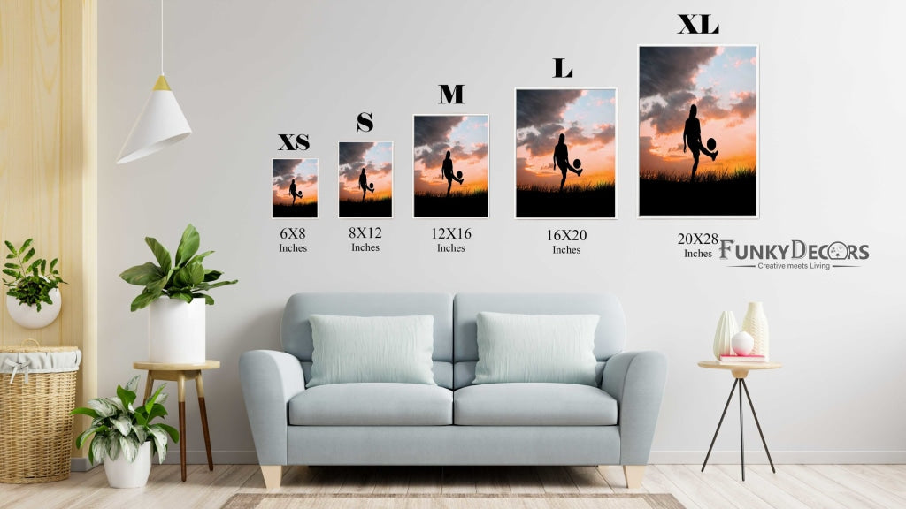 Football - Sports Art Frame For Wall Decor- Funkydecors Posters Prints &amp; Visual Artwork