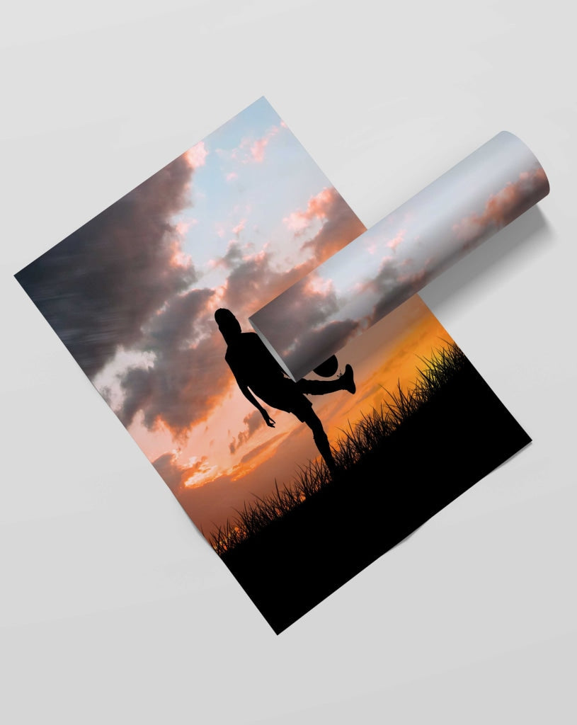 Football - Sports Art Frame For Wall Decor- Funkydecors Xs / Roll Posters Prints &amp; Visual Artwork