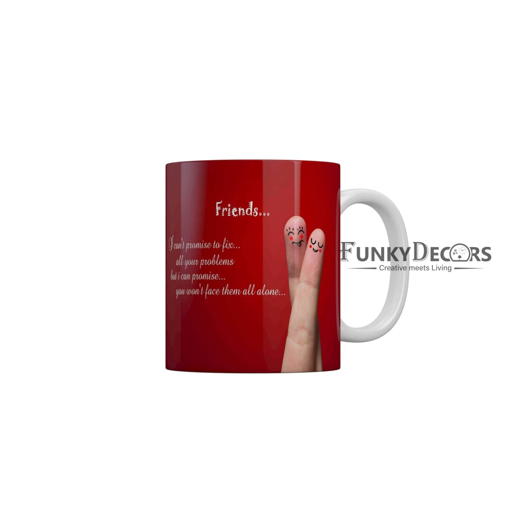 Friends promise Ceramic Mug 350 ML-FunkyDecors Friendship Mug FunkyDecors