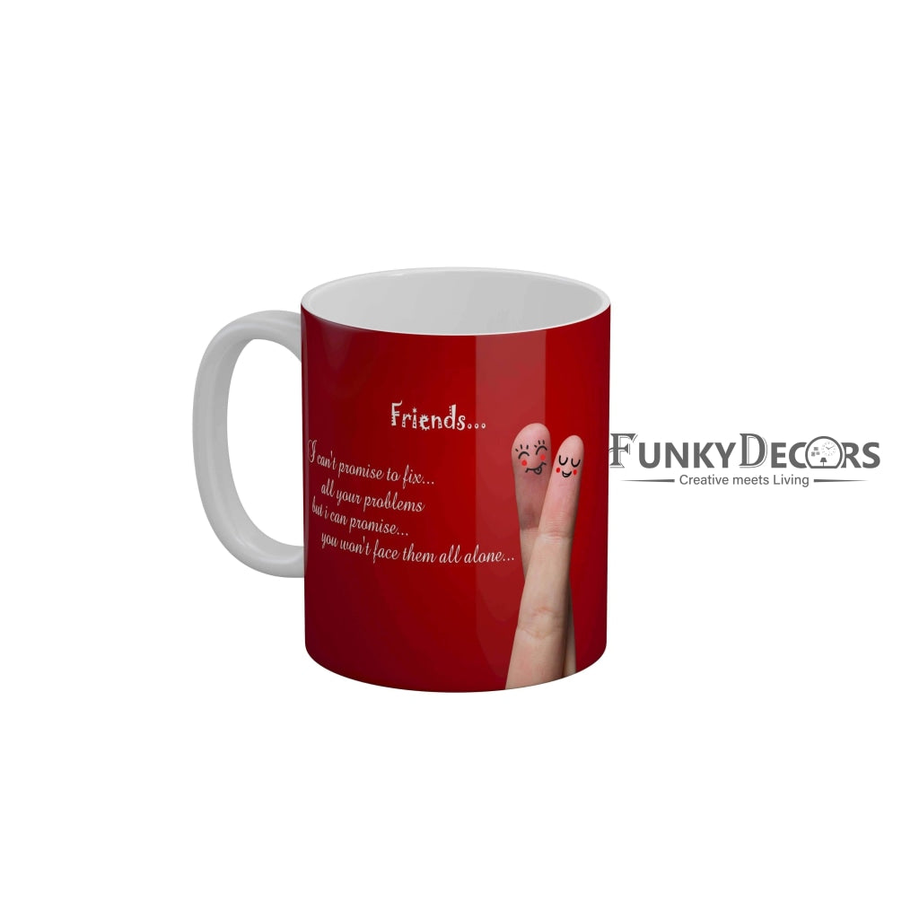 Friends promise Ceramic Mug 350 ML-FunkyDecors Friendship Mug FunkyDecors