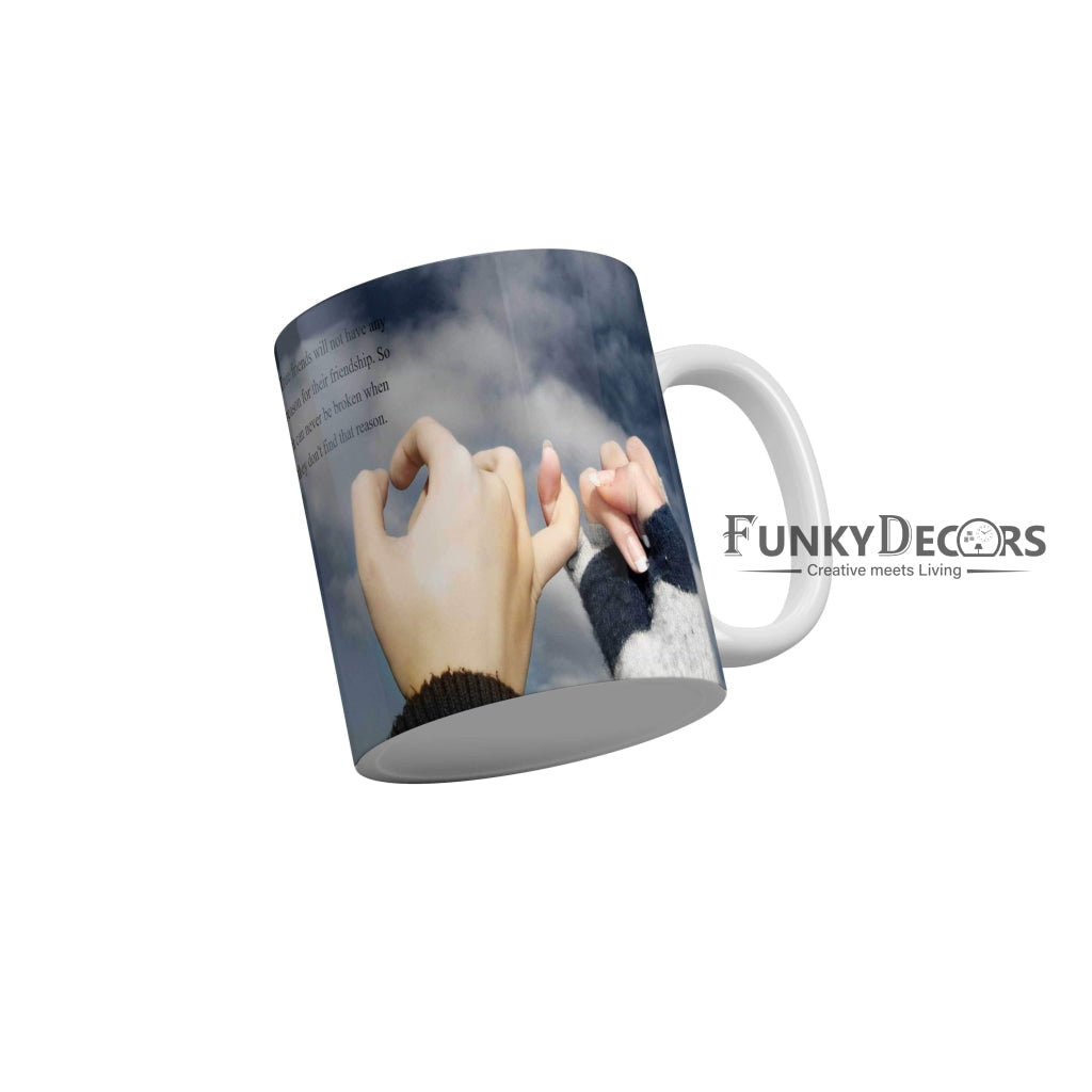 Friendship Promise Coffee Ceramic Mug 350 ML-FunkyDecors Friendship Mug FunkyDecors