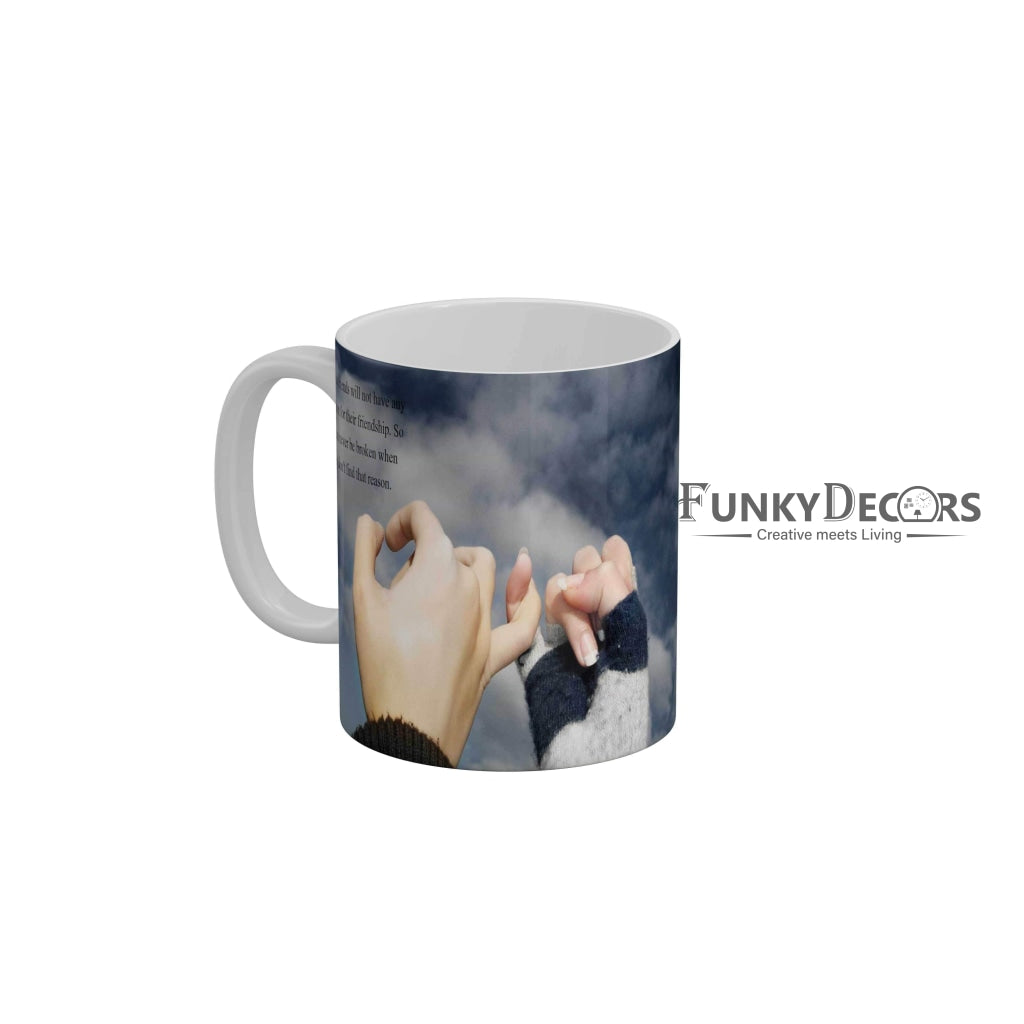 Friendship Promise Coffee Ceramic Mug 350 ML-FunkyDecors Friendship Mug FunkyDecors