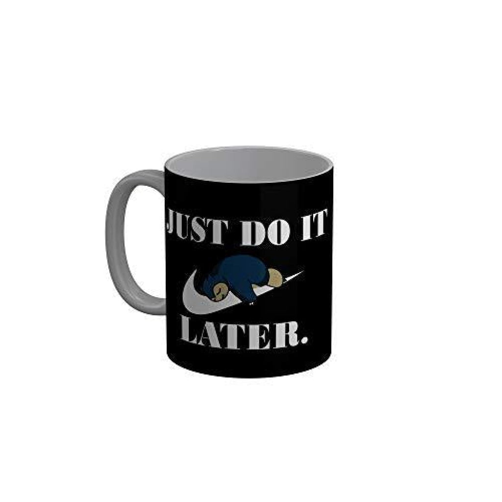 Funkydecors 007 Black Funny Quotes Ceramic Coffee Mug 350 Ml Mugs