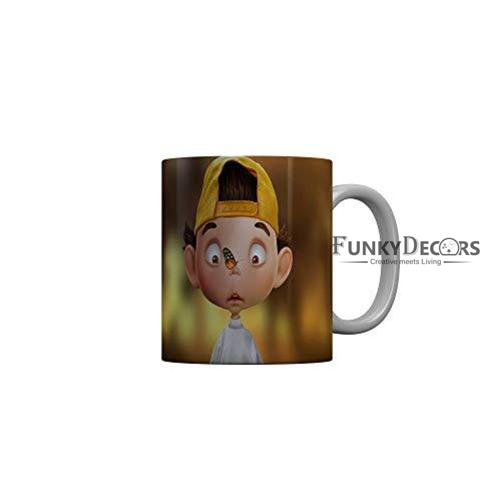 Funkydecors 3D Cartoon Ceramic Mug 350 Ml Multicolor Mugs