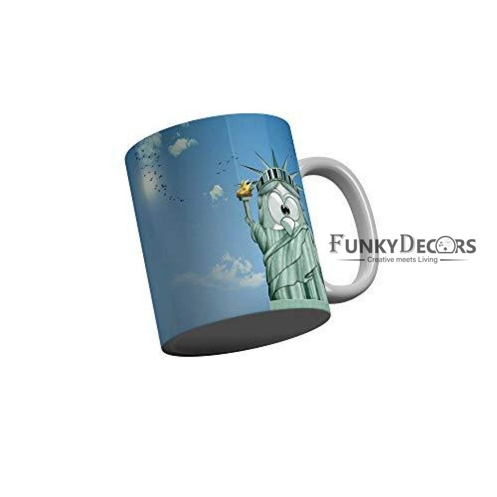 Funkydecors 3D Cartoon Ceramic Mug 350 Ml Multicolor Mugs