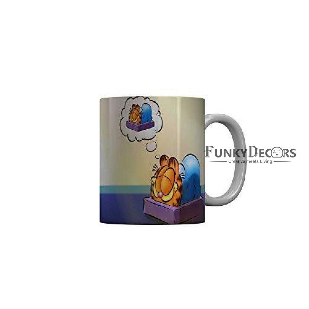 Funkydecors 3D Cartoon Ceramic Mug 350 Ml Multicolor Mugs