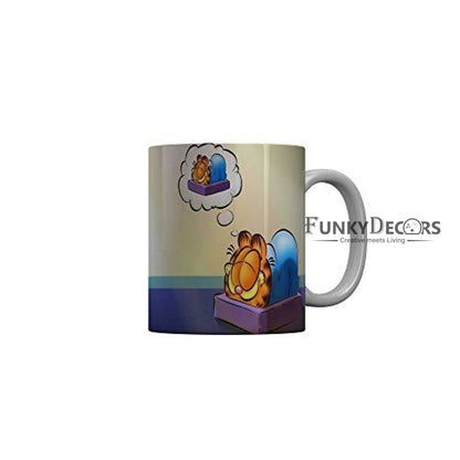Funkydecors 3D Cartoon Ceramic Mug 350 Ml Multicolor Mugs