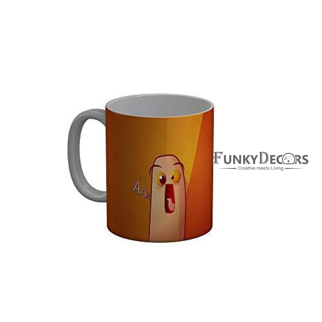 Funkydecors 3D Cartoon Ceramic Mug 350 Ml Multicolor Mugs