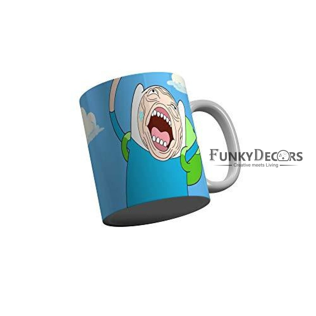 Funkydecors 3D Cartoon Ceramic Mug 350 Ml Multicolor Mugs