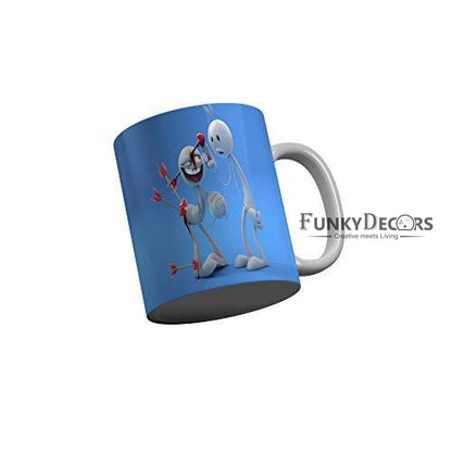 Funkydecors 3D Cartoon Ceramic Mug 350 Ml Multicolor Mugs