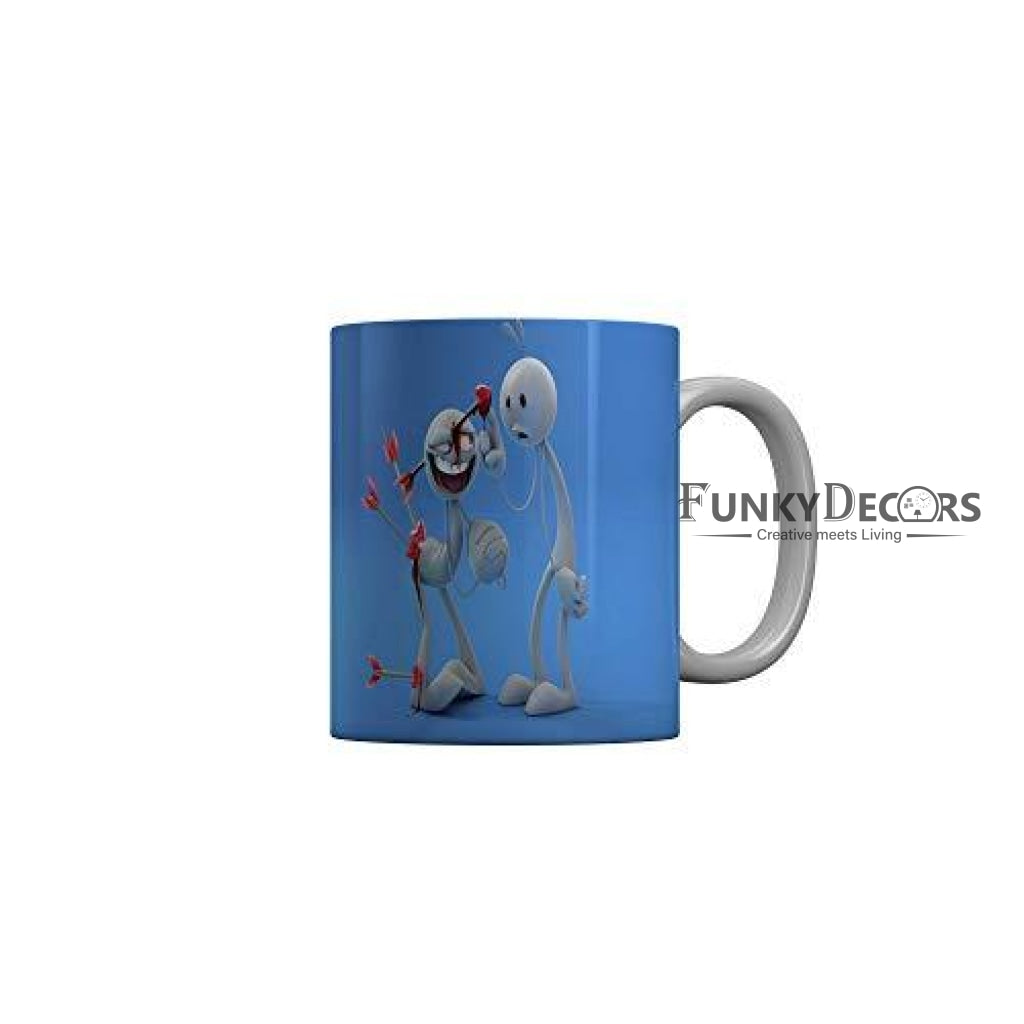 Funkydecors 3D Cartoon Ceramic Mug 350 Ml Multicolor Mugs