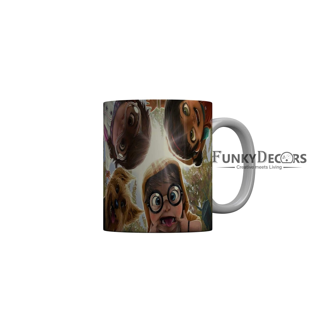 Funkydecors 3D Cartoon Ceramic Mug 350 Ml Multicolor Mugs