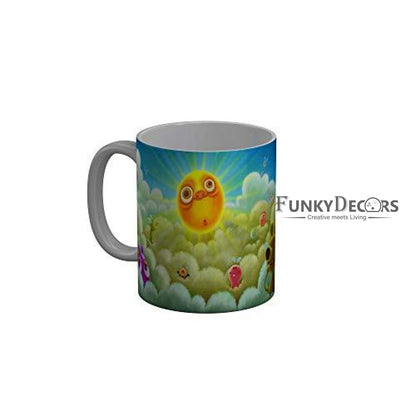 Funkydecors 3D Cartoon Ceramic Mug 350 Ml Multicolor Mugs