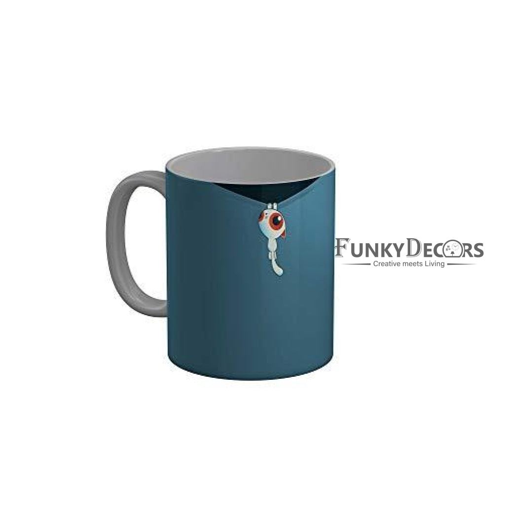 Funkydecors 3D Cartoon Ceramic Mug 350 Ml Multicolor Mugs