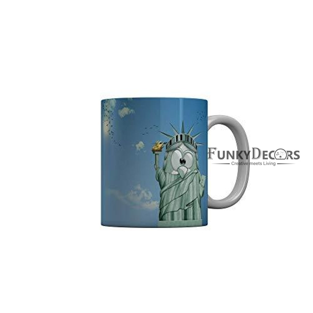 Funkydecors 3D Cartoon Ceramic Mug 350 Ml Multicolor Mugs