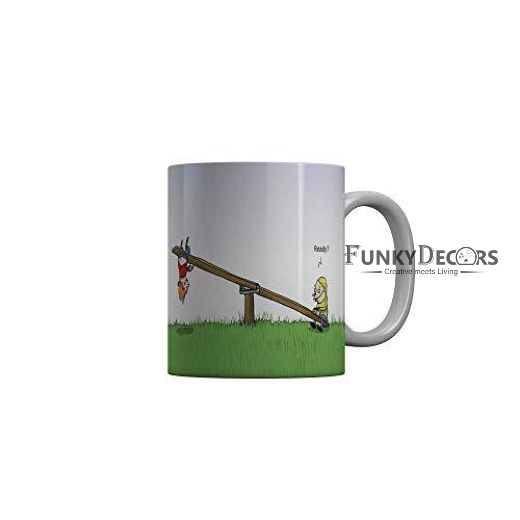 Funkydecors 3D Cartoon Ceramic Mug 350 Ml Multicolor Mugs
