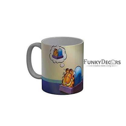 Funkydecors 3D Cartoon Ceramic Mug 350 Ml Multicolor Mugs