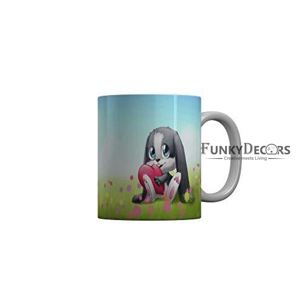Funkydecors 3D Cartoon Ceramic Mug 350 Ml Multicolor Mugs