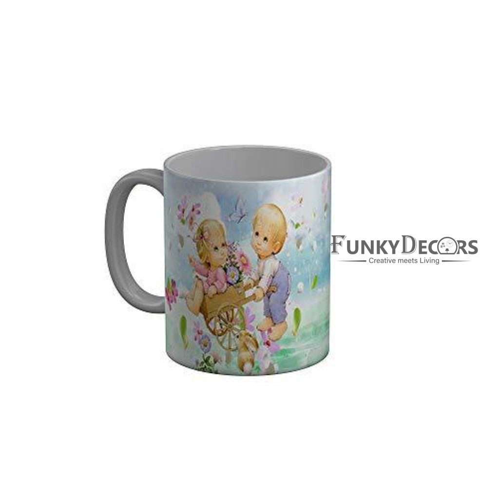 Funkydecors 3D Cartoon Ceramic Mug 350 Ml Multicolor Mugs
