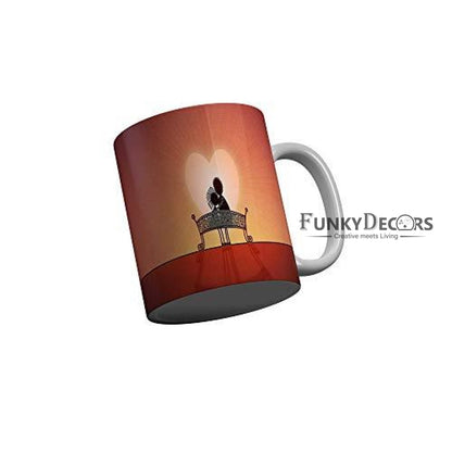 Funkydecors 3D Cartoon Ceramic Mug 350 Ml Multicolor Mugs
