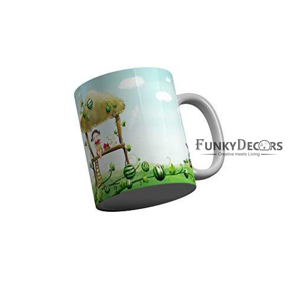 Funkydecors 3D Cartoon Ceramic Mug 350 Ml Multicolor Mugs