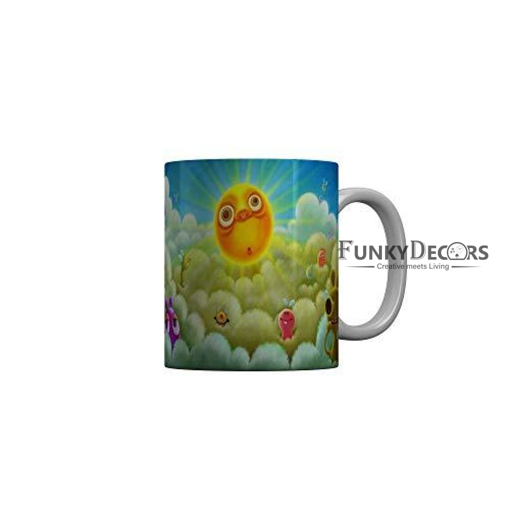 Funkydecors 3D Cartoon Ceramic Mug 350 Ml Multicolor Mugs