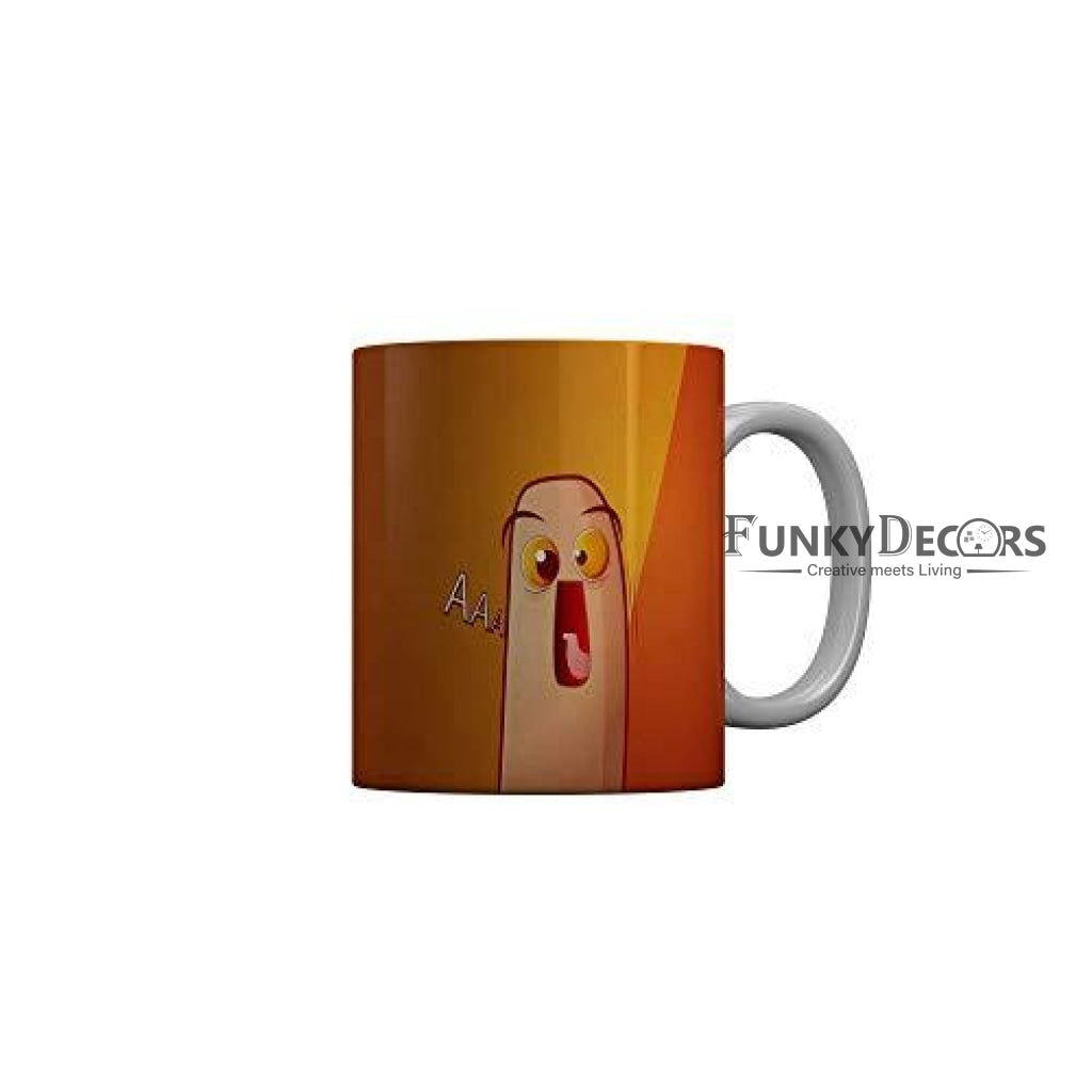 Funkydecors 3D Cartoon Ceramic Mug 350 Ml Multicolor Mugs