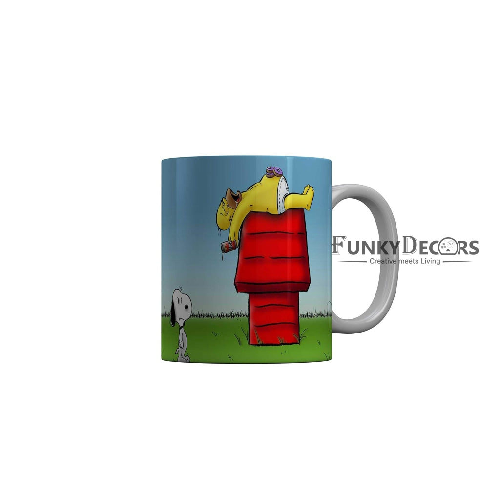 Funkydecors 3D Cartoon Ceramic Mug 350 Ml Multicolor Mugs