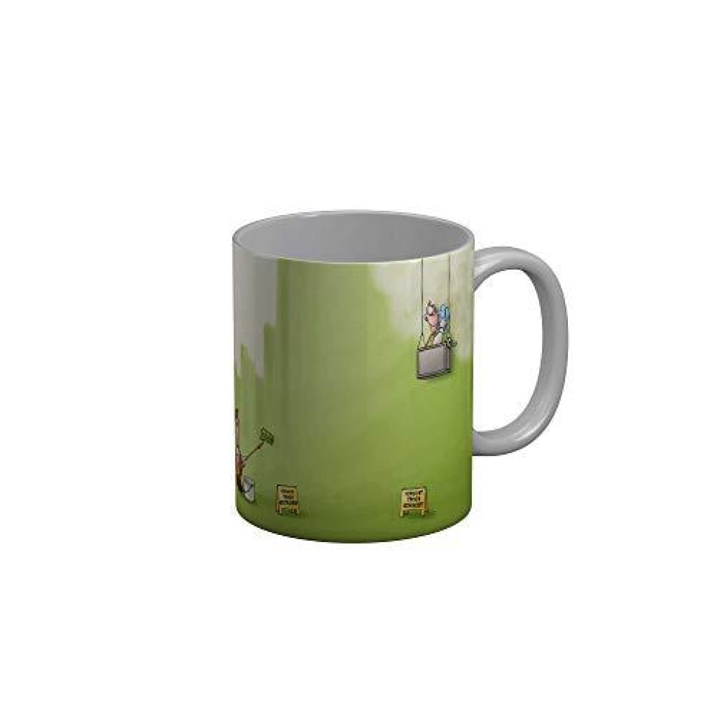 Funkydecors 3D Cartoon Ceramic Mug 350 Ml Multicolor Mugs