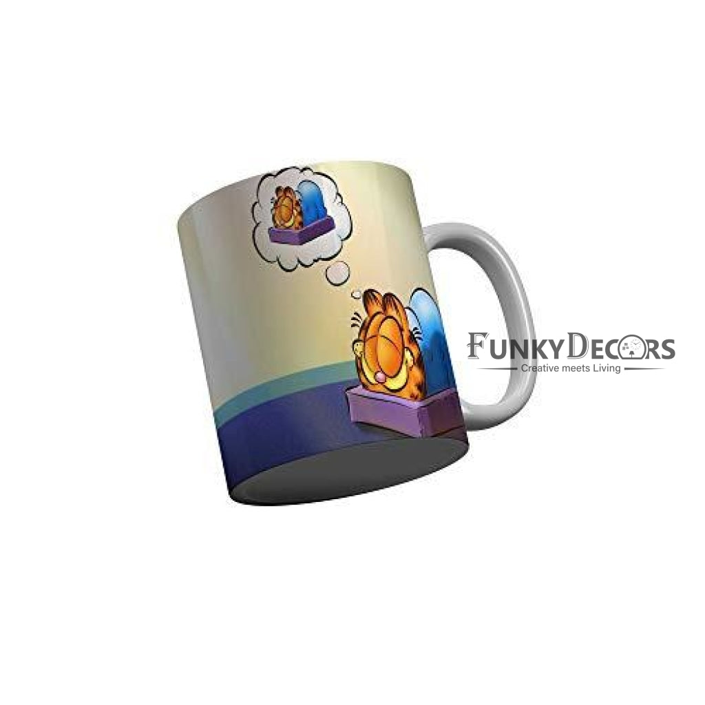Funkydecors 3D Cartoon Ceramic Mug 350 Ml Multicolor Mugs