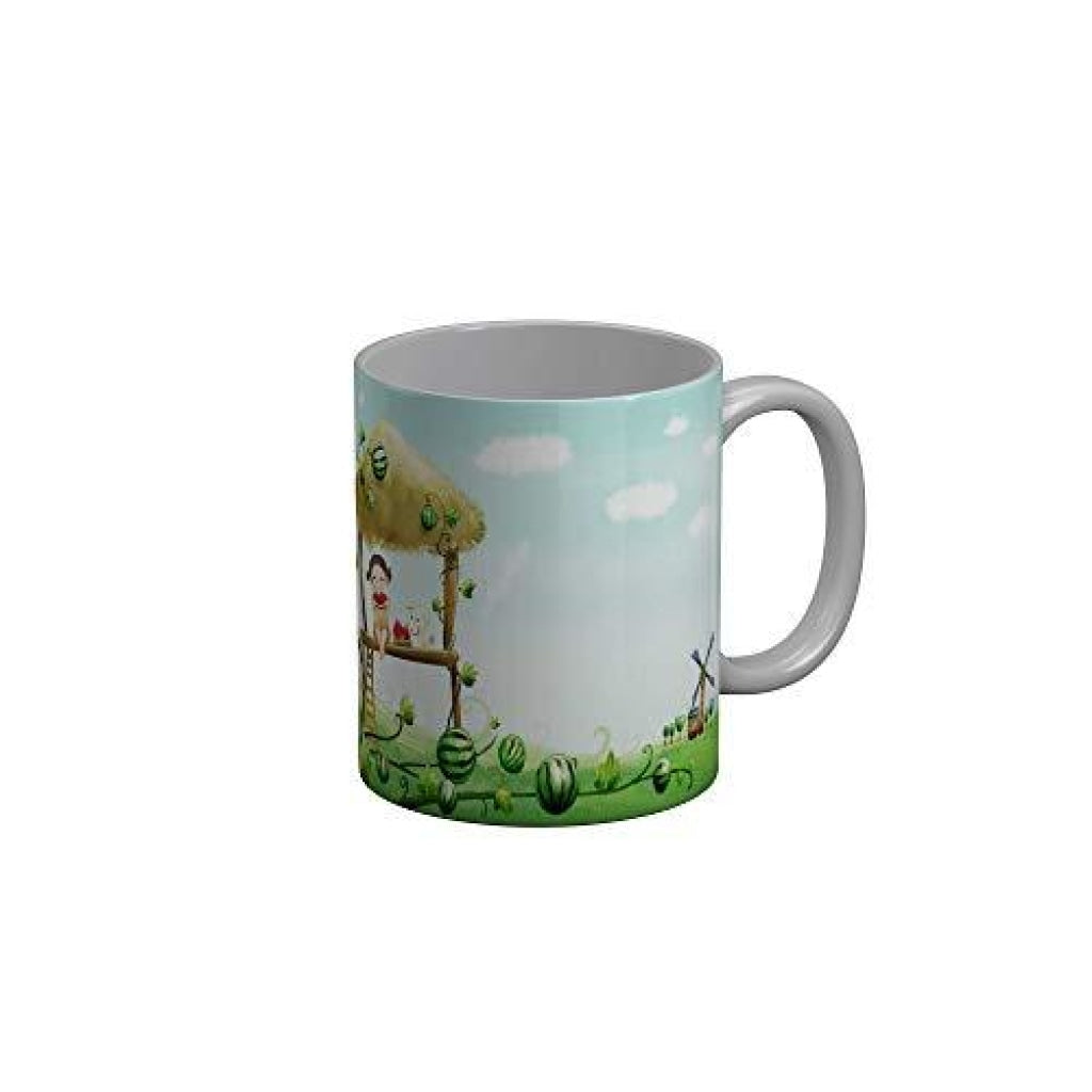 Funkydecors 3D Cartoon Ceramic Mug 350 Ml Multicolor Mugs