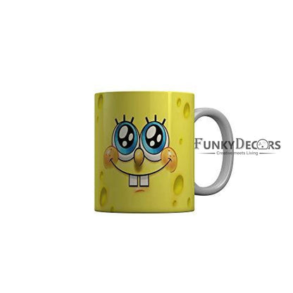 Funkydecors 3D Face Cartoon Ceramic Mug 350 Ml Multicolor Mugs