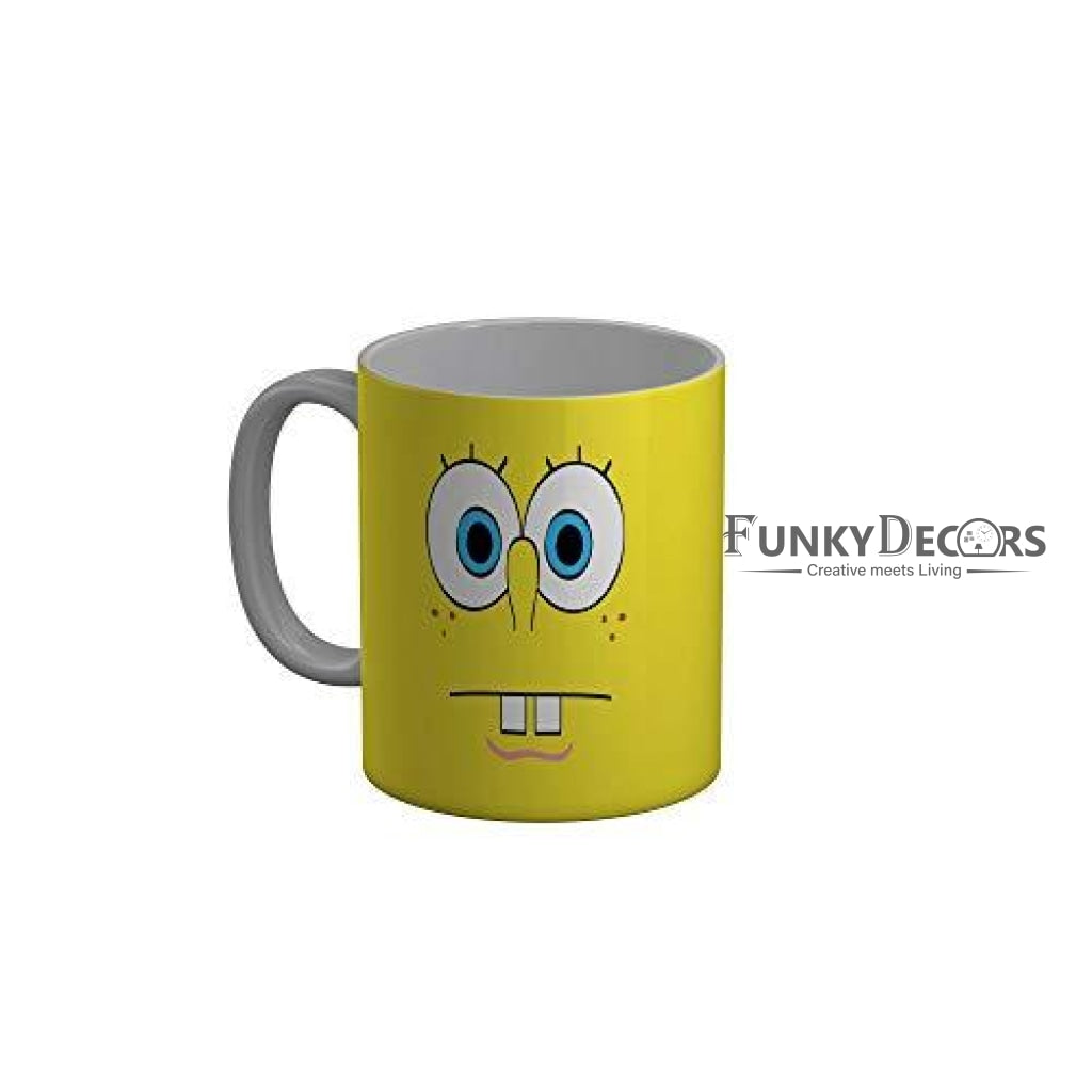 Funkydecors 3D Face Cartoon Ceramic Mug 350 Ml Multicolor Mugs