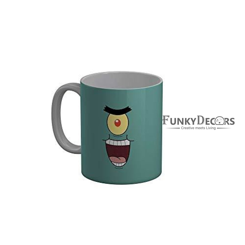 Funkydecors 3D Face Cartoon Ceramic Mug 350 Ml Multicolor Mugs