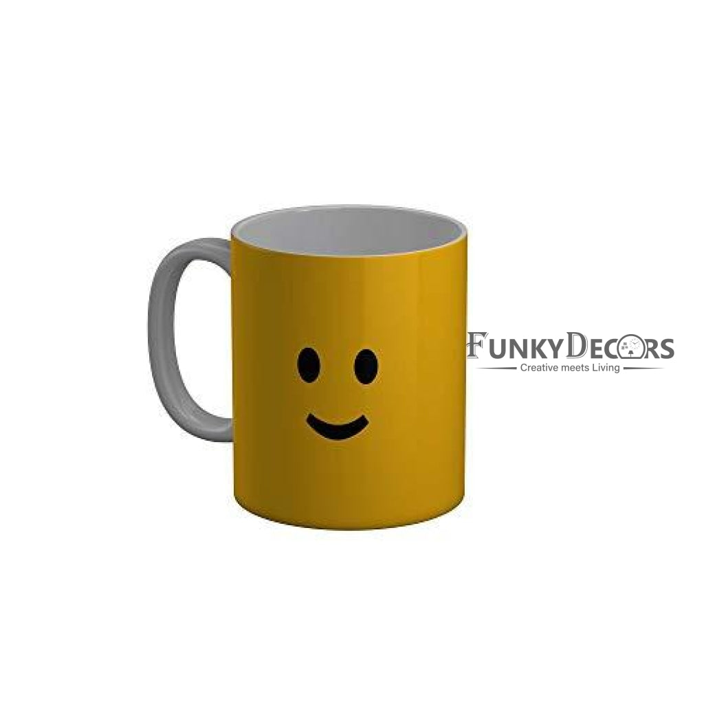 Funkydecors 3D Face Cartoon Ceramic Mug 350 Ml Multicolor Mugs