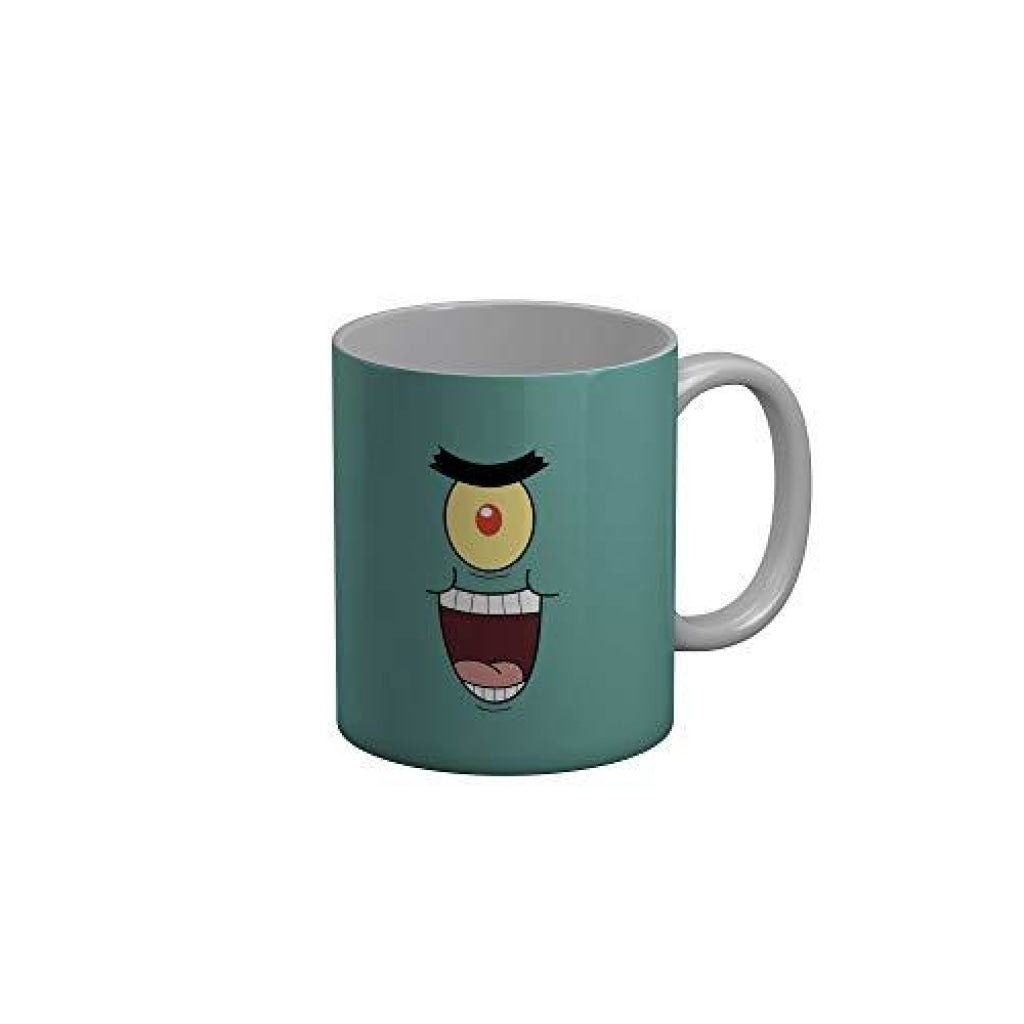 Funkydecors 3D Face Cartoon Ceramic Mug 350 Ml Multicolor Mugs